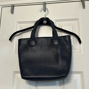 Talbots navy leather bag